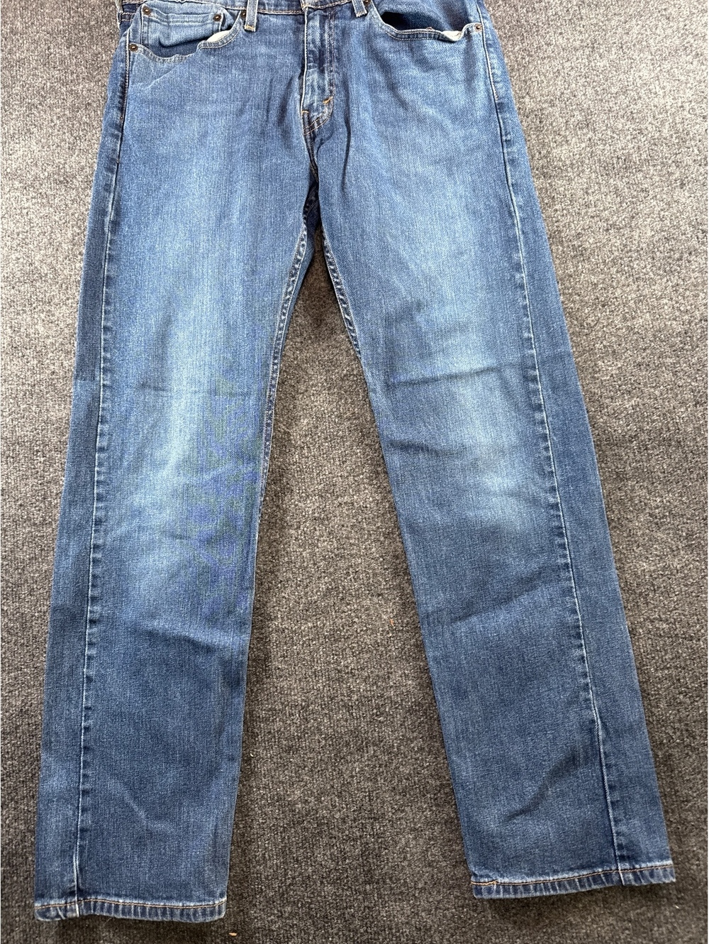 Levi’s 505 Jeans Mens 34x32 Regular Fit Blue Denim Straight Leg Classic